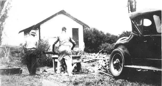 Cutting firewood