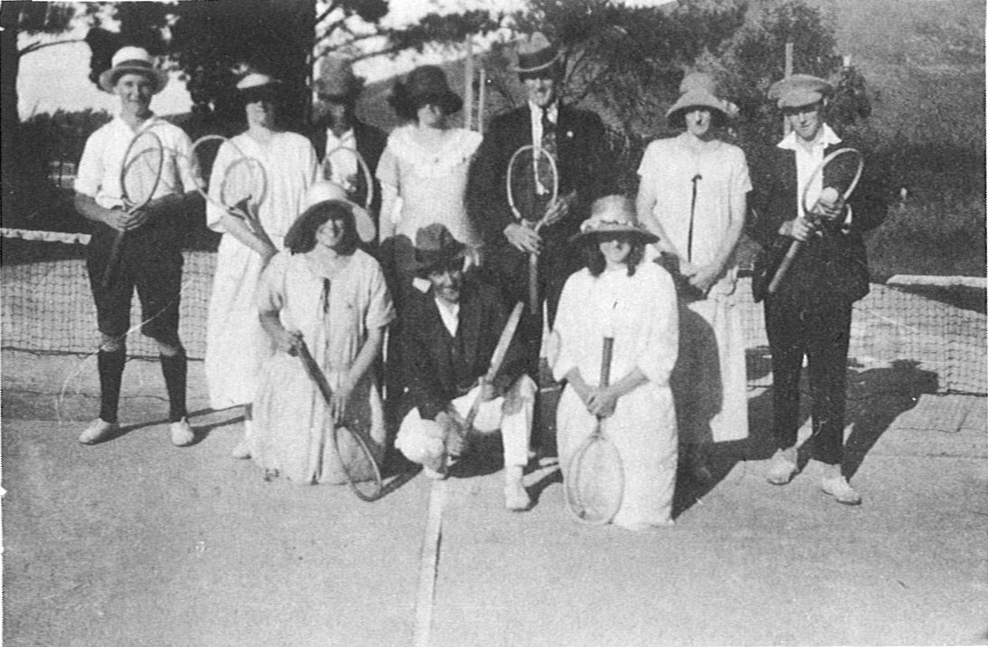 Tauwhare Tennis Club, late 1920's or early 1930's.