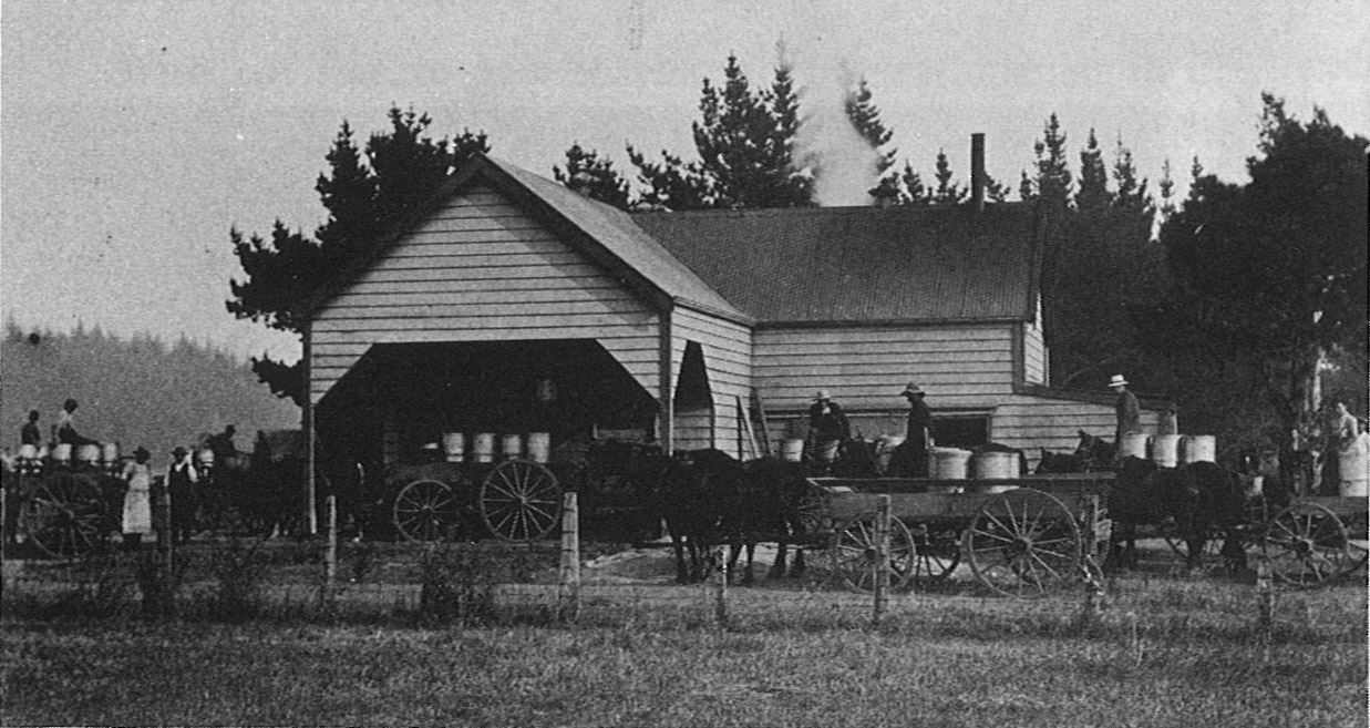 The Factory, 1910-11, J. Porter, Manager, in white apron.